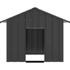 vidaXL Hondenhok met dak 131x101x102 cm gegalvaniseerd staal