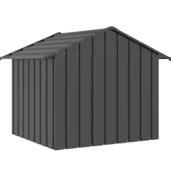 vidaXL Hondenhok met dak 131x101x102 cm gegalvaniseerd staal