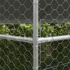 vidaXL Hondenhok 3 st Zilver 6 x 2 x 2 m Gegalvaniseerd staal