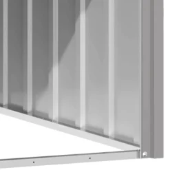 vidaXL Hondenhok 116,5x103x81,5 cm gegalvaniseerd staal grijs