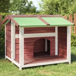 vidaXL Hondenhok 96x87x80,5 cm massief grenenhout mokkakleurig