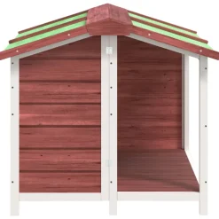 vidaXL Hondenhok 96x87x80,5 cm massief grenenhout mokkakleurig