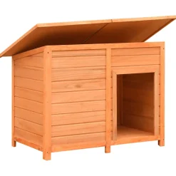 vidaXL Hondenhok 120x77x86 cm massief grenenhout en vuurhout