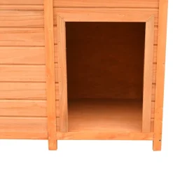 vidaXL Hondenhok 120x77x86 cm massief grenenhout en vuurhout