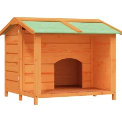 vidaXL Hondenhok 96x87x80,5 cm massief grenenhout bruin