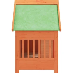 vidaXL Hondenhok 96x60,5x87 cm massief grenenhout bruin