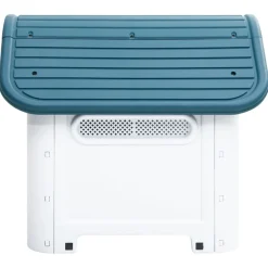 vidaXL Hondenhok 59x75x66 cm polypropeen blauw
