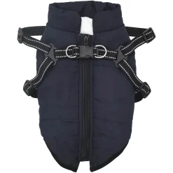 vidaXL Hondenjas met harnas waterdicht reflecterend marineblauw L24