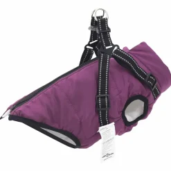 vidaXL Hondenjas Paars L24 Fleece en polyester