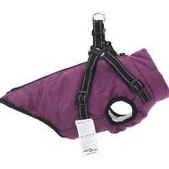 vidaXL Hondenjas Paars L24 Fleece en polyester