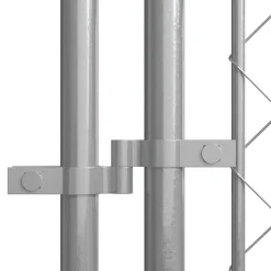 vidaXL Hondenkennel voor buiten 7,6x3,8x1,9 m