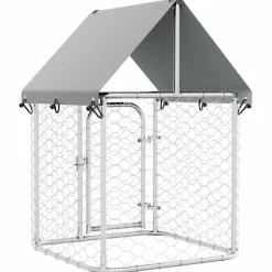 vidaXL Hondenkennel voor buiten met dak 100x100x150 cm