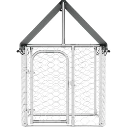 vidaXL Hondenkennel voor buiten met dak 100x100x150 cm