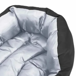 vidaXL Hondenkussen omkeerbaar en wasbaar 65x50x20 cm grijs en zwart
