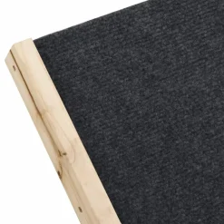 vidaXL Hondenloopplank 100x40 cm massief vurenhout grijs