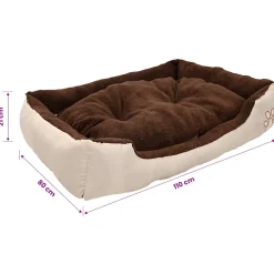 vidaXL Hondenmand bruin en Beige XXL