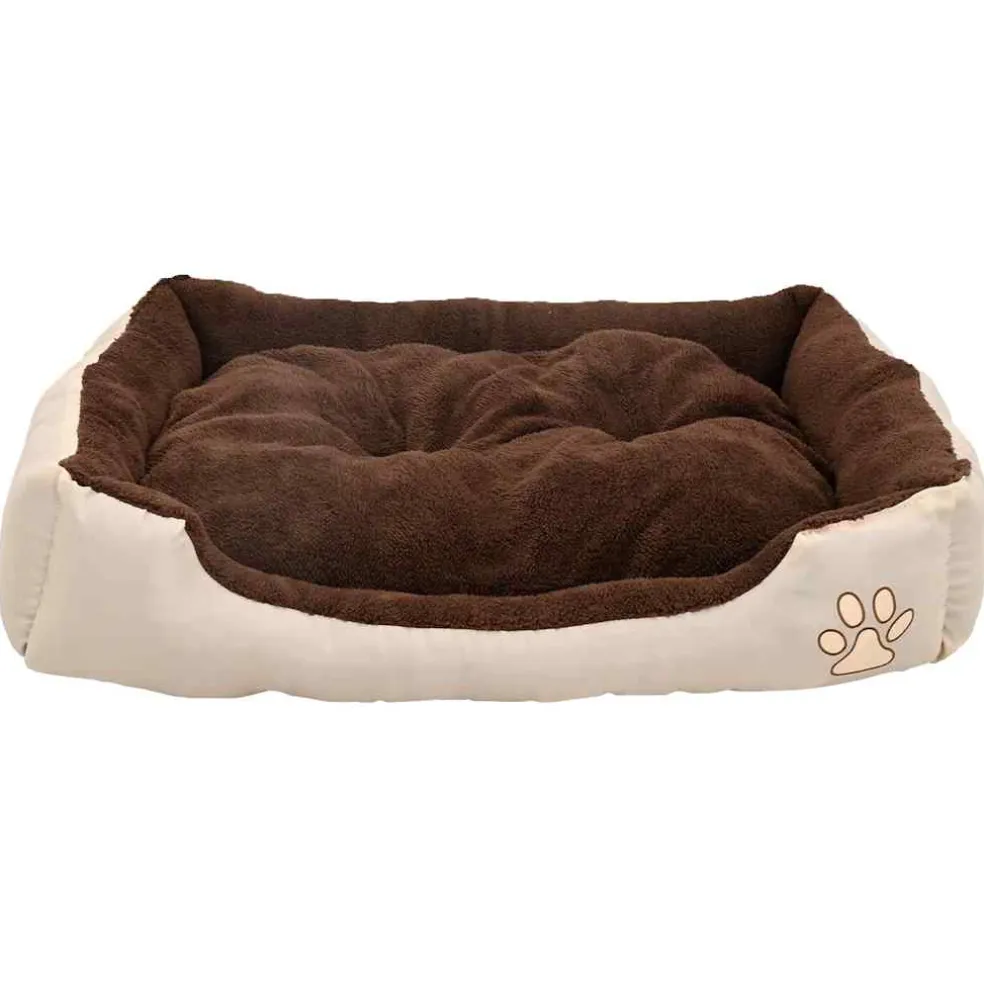 vidaXL Hondenmand bruin en Beige XXL
