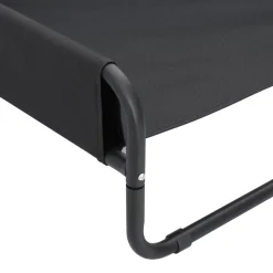 vidaXL Hondenmand verhoogd oxford stof en staal antracietkleurig