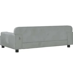 vidaXL Hondenmand 90x53x30 cm fluweel crèmekleurig