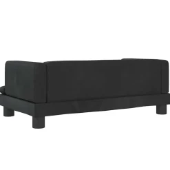 vidaXL Hondenmand 80x45x30 cm fluweel zwart