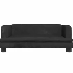 vidaXL Hondenmand 80x45x30 cm fluweel zwart