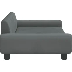 vidaXL Hondenmand 100x54x33 cm fluweel donkergrijs