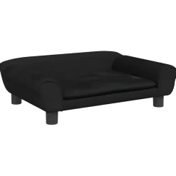 vidaXL Hondenmand 70x48x22 cm fluweel zwart