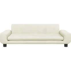 vidaXL Hondenmand 100x54x33 cm fluweel crèmekleurig