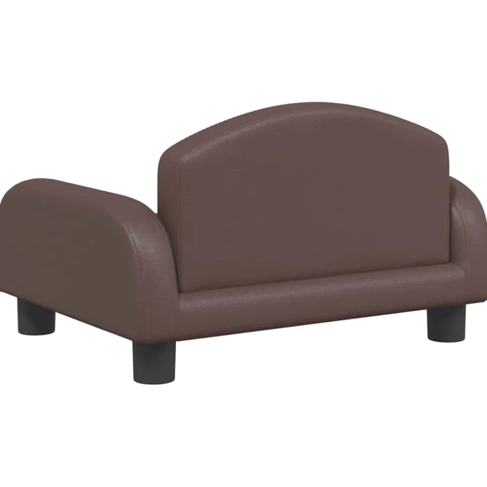 vidaXL Hondenmand 50x40x30 cm kunstleer bruin
