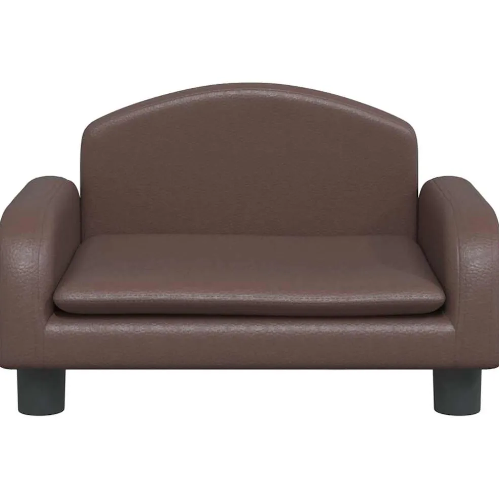 vidaXL Hondenmand 50x40x30 cm kunstleer bruin