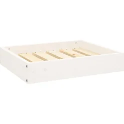vidaXL Hondenmand 51,5x44x9 cm massief grenenhout wit