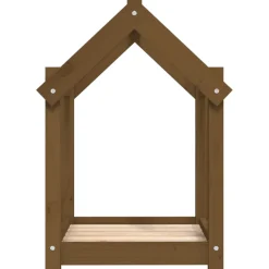 vidaXL Hondenmand 61x50x70 cm massief grenenhout honingbruin