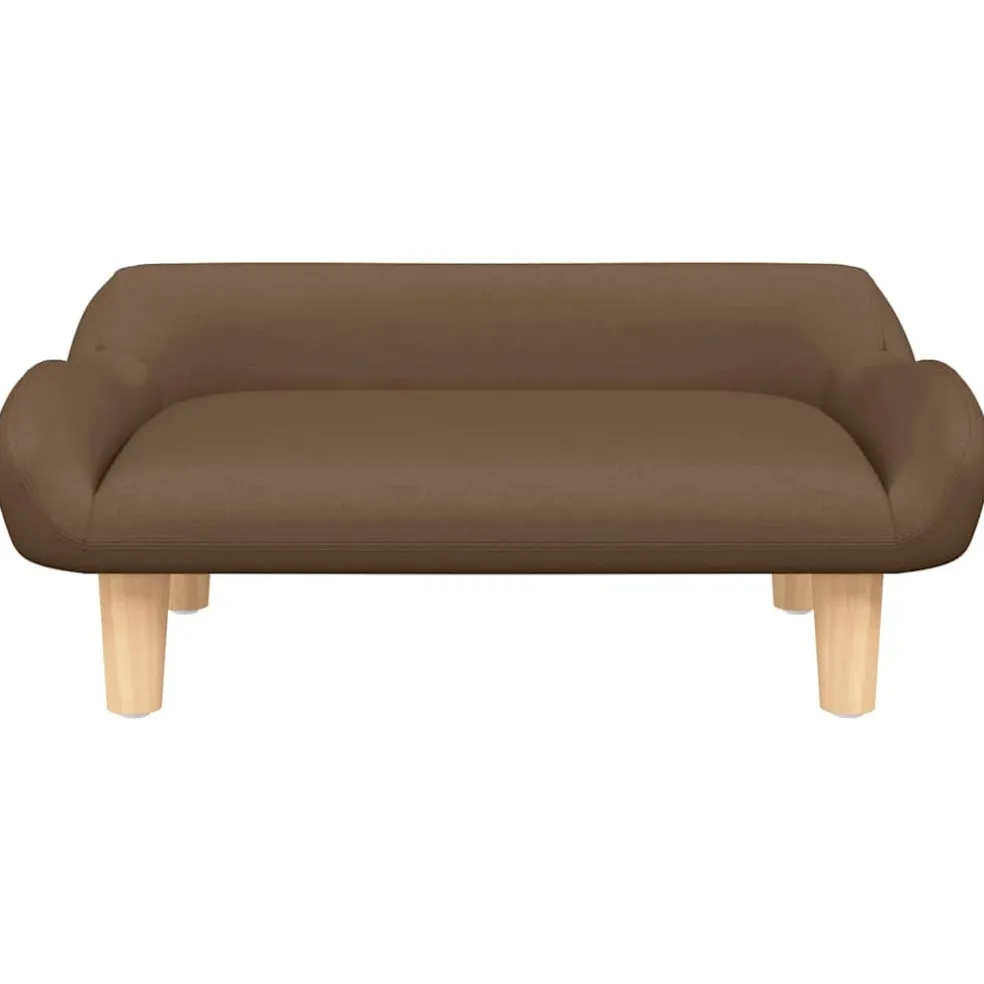 vidaXL Hondenmand 70x40x24 cm stof bruin