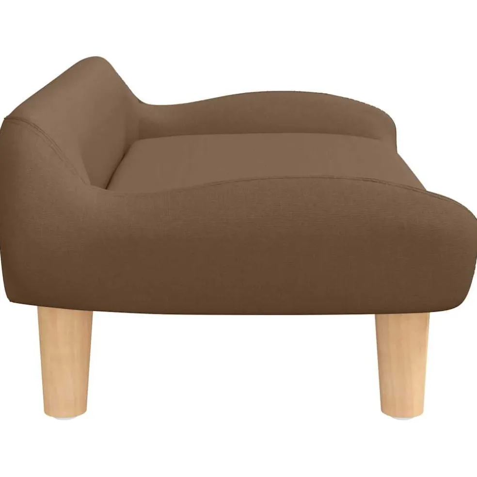 vidaXL Hondenmand 70x40x24 cm stof bruin