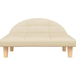 vidaXL Hondenmand 70x52x30 cm stof crèmekleurig