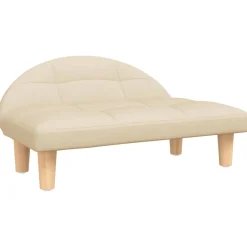 vidaXL Hondenmand 70x52x30 cm stof crèmekleurig