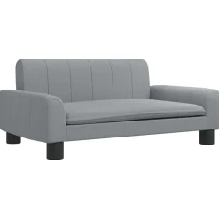 vidaXL Hondenmand 70x45x30 cm stof lichtgrijs