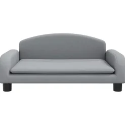 vidaXL Hondenmand 70x45x30 cm stof lichtgrijs