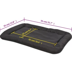 vidaXL Hondenmatras maat M zwart