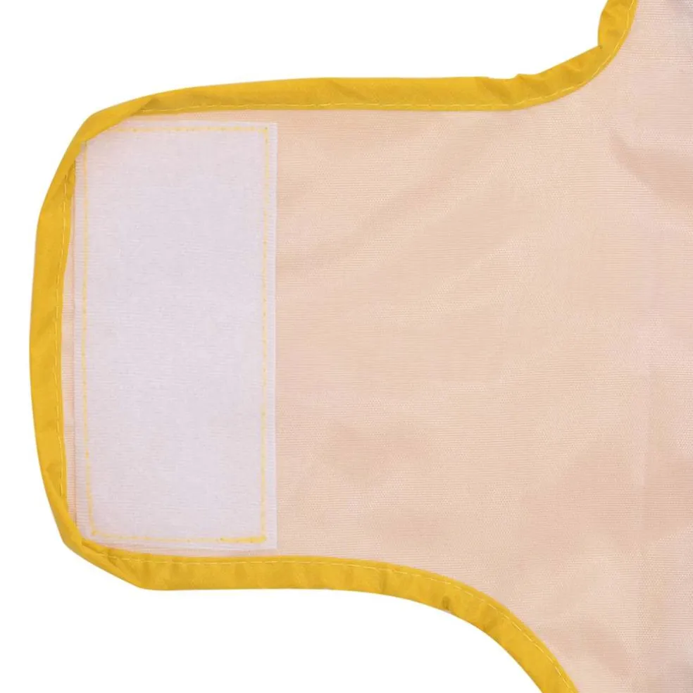 vidaXL Hondenregenjas met reflecterende strips polyester geel XXS