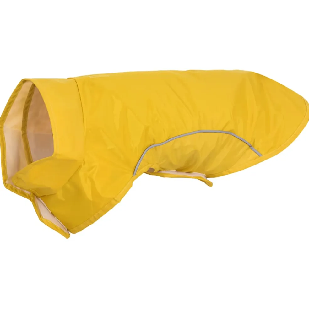 vidaXL Hondenregenjas met reflecterende strips polyester geel XXS