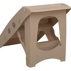 vidaXL Hondentrap inklapbaar 62x40x49,5 cm bruin