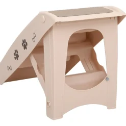 vidaXL Hondentrap inklapbaar 62x40x49,5 cm crème