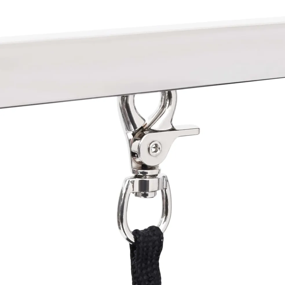 vidaXL Hondentrimtafel verstelbaar met 2 lussen en opbergschap