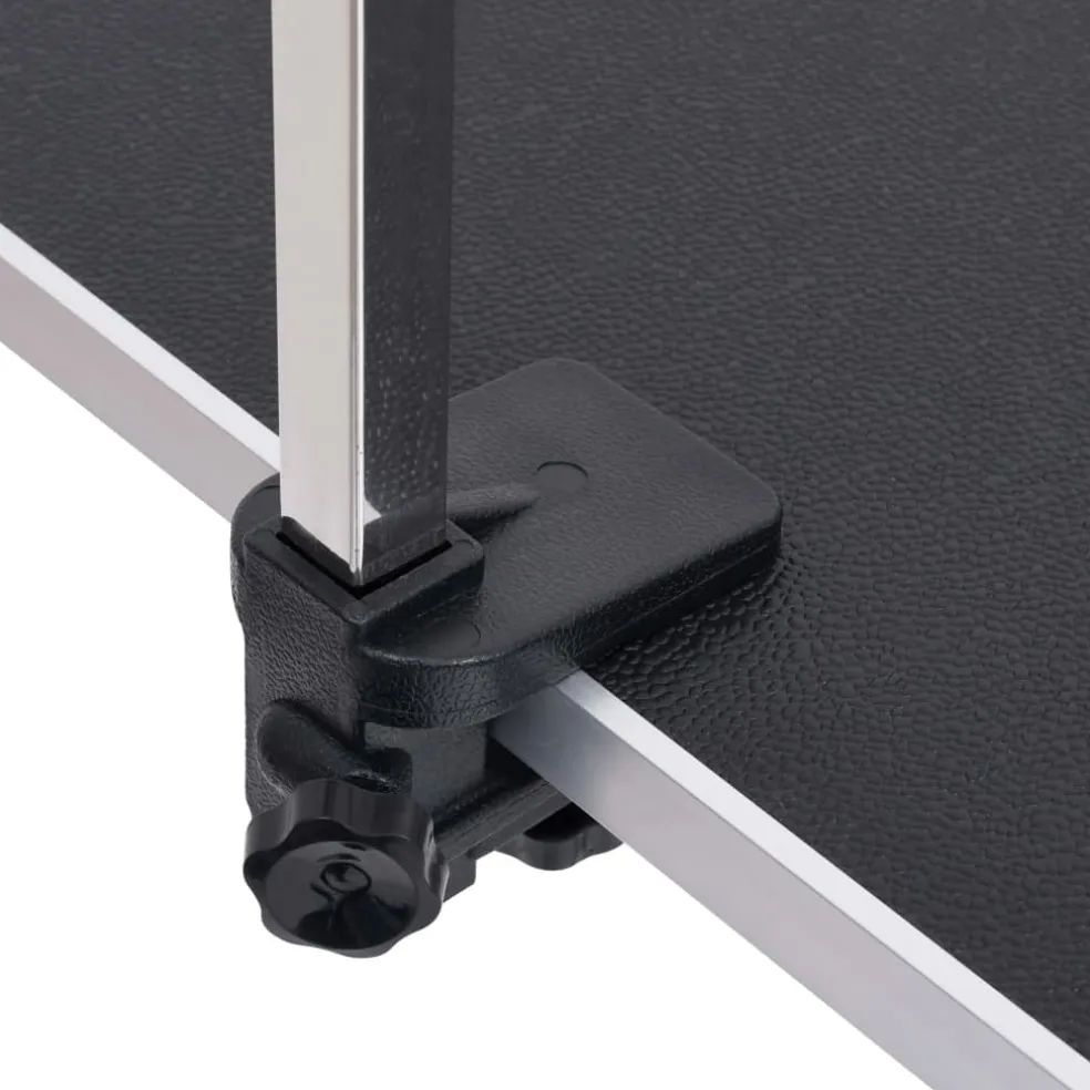vidaXL Hondentrimtafel verstelbaar met 2 lussen en opbergschap