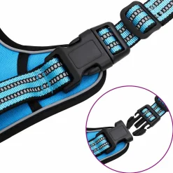 vidaXL Hondentuigje met riem en halsband verstelbaar L blauw