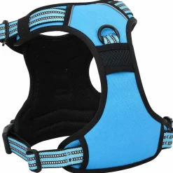 vidaXL Hondentuigje met riem en halsband verstelbaar L blauw
