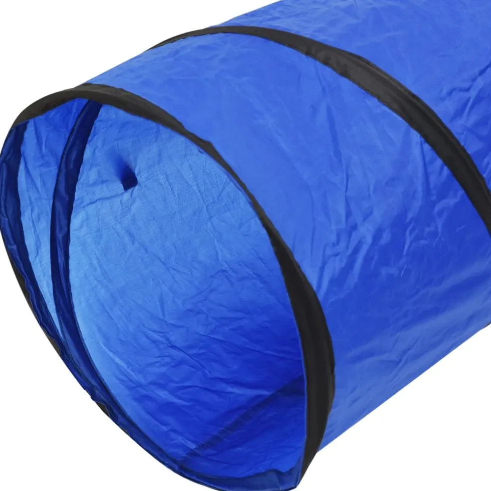 vidaXL Hondentunnel Ø 40 x 200 cm polyester blauw