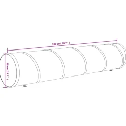 vidaXL Hondentunnel Ø 40 x 200 cm polyester blauw