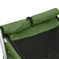 vidaXL Hondenwagen inklapbaar 100x49x96 cm linnenstof groen